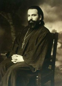 Fr. Joseph Xanthopoulos as a young priest (from the website of St. Mary Antiochian Orthodox Church, Wilkes-Barre, PA)